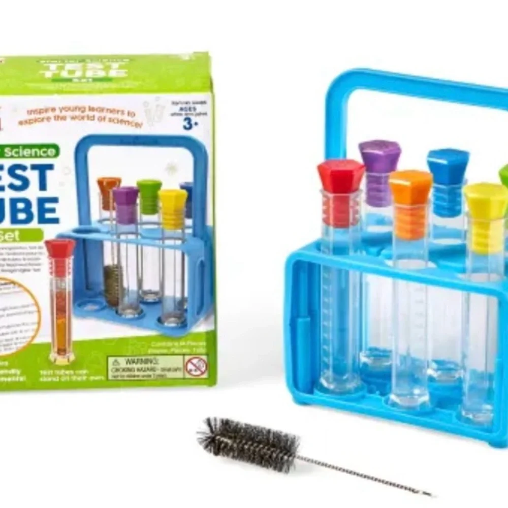 Kids Science Test Tube Set with Colorful Caps NWT
